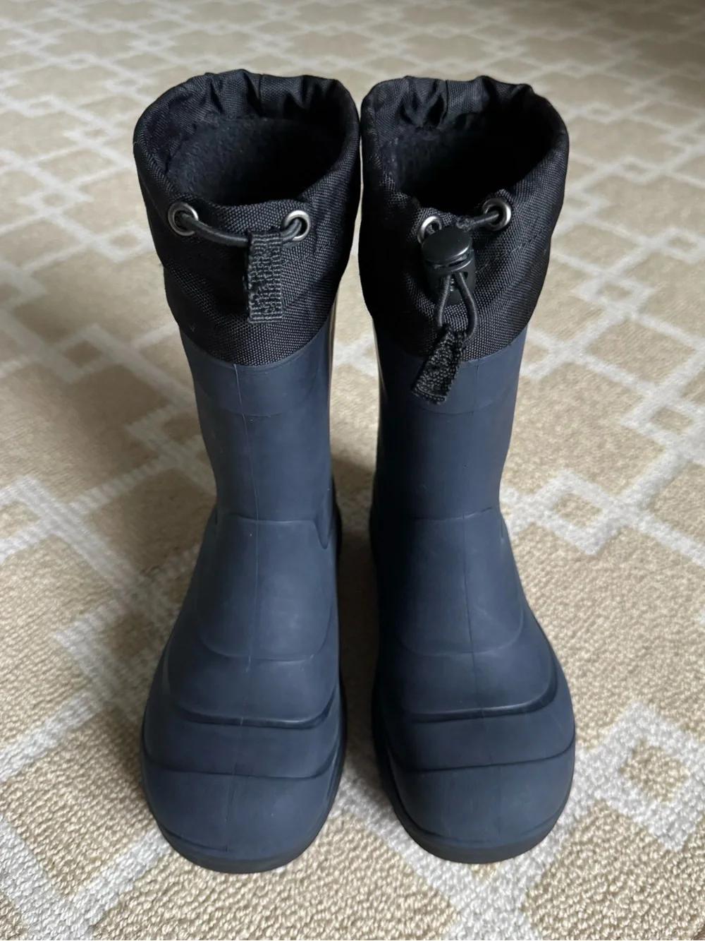Kamik Kids Snobuster Waterproof Insulated Winter Snow Boots Navy Blue Size 13